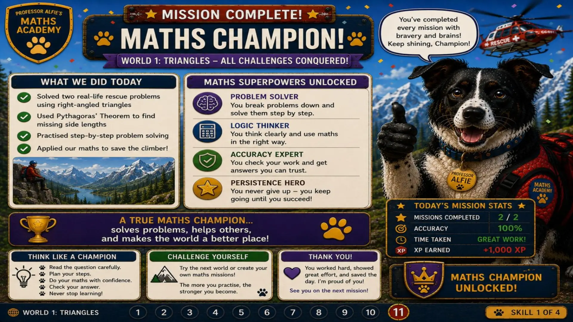 Professor Alfies Maths Academy - Mission 001: Operation Mountain Rescue 11
