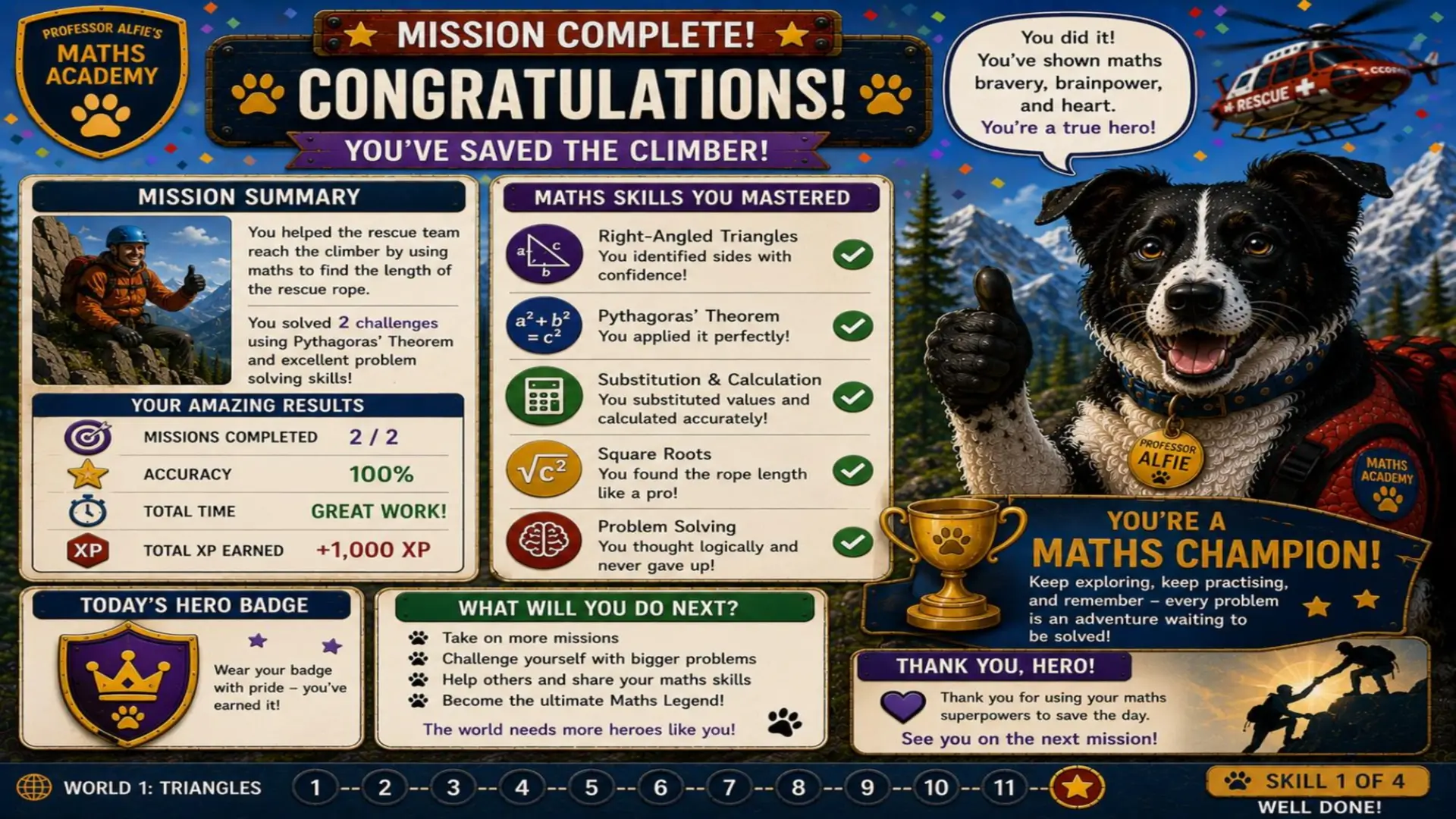 Professor Alfies Maths Academy - Mission 001: Operation Mountain Rescue 12