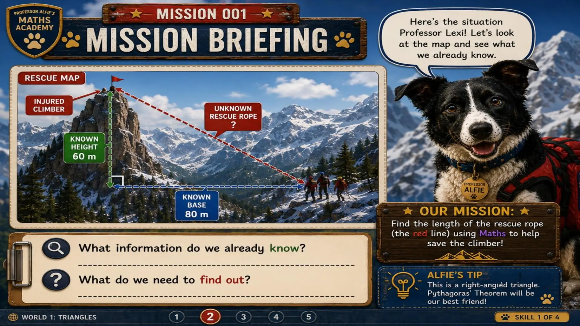 Professor Alfies Maths Academy - Mission 001: Operation Mountain Rescue 2