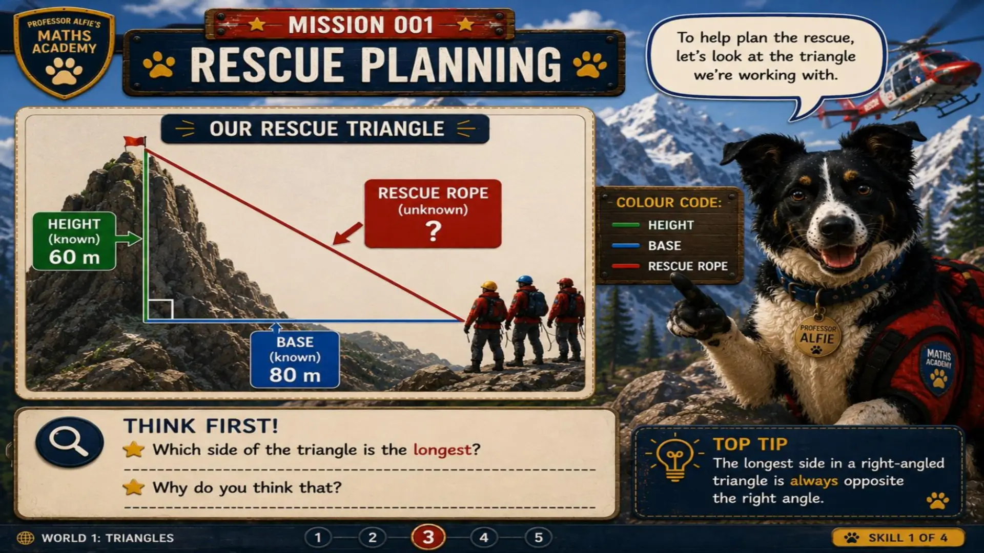 Professor Alfies Maths Academy - Mission 001: Operation Mountain Rescue 3