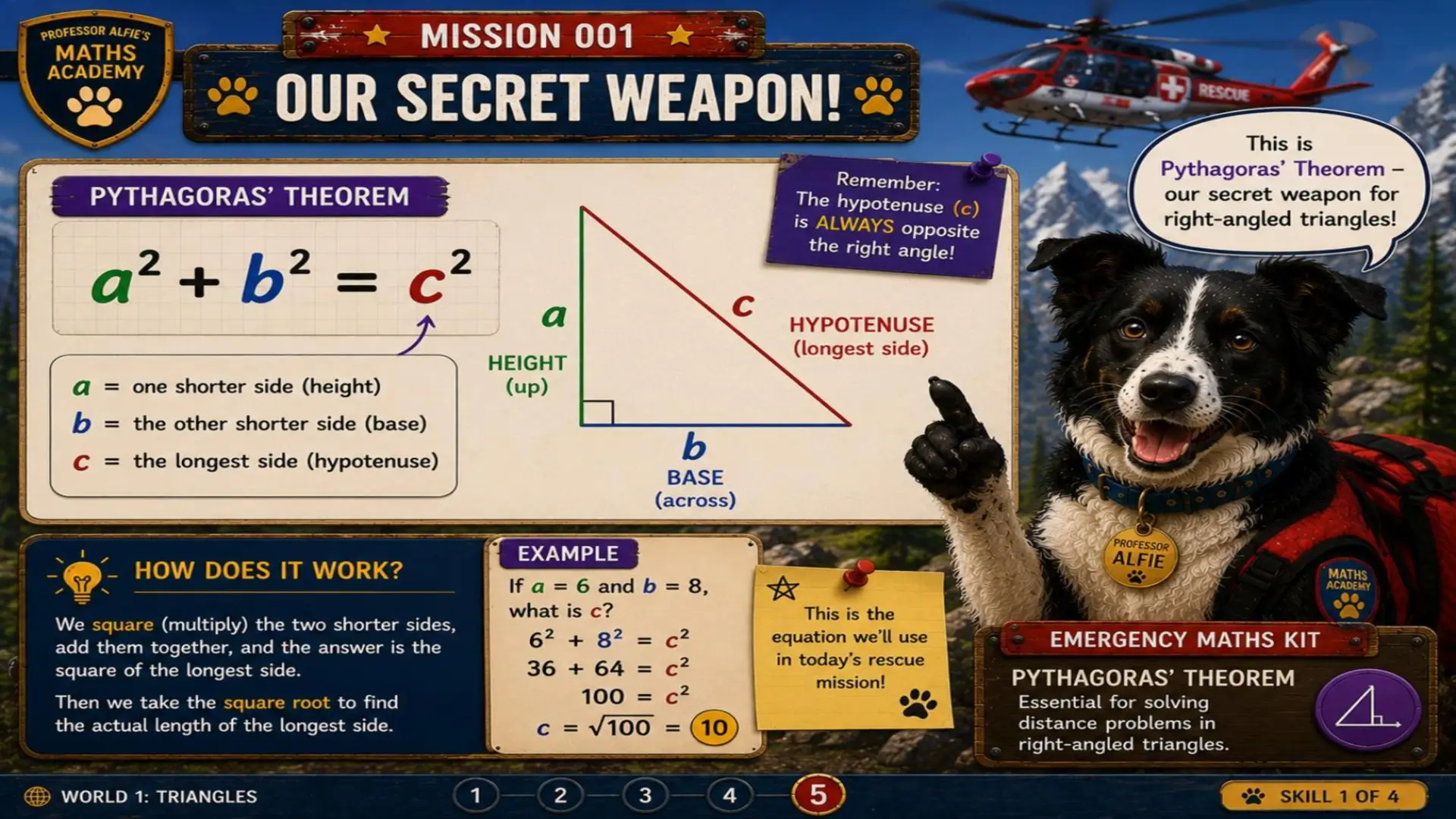 Professor Alfies Maths Academy - Mission 001: Operation Mountain Rescue 5
