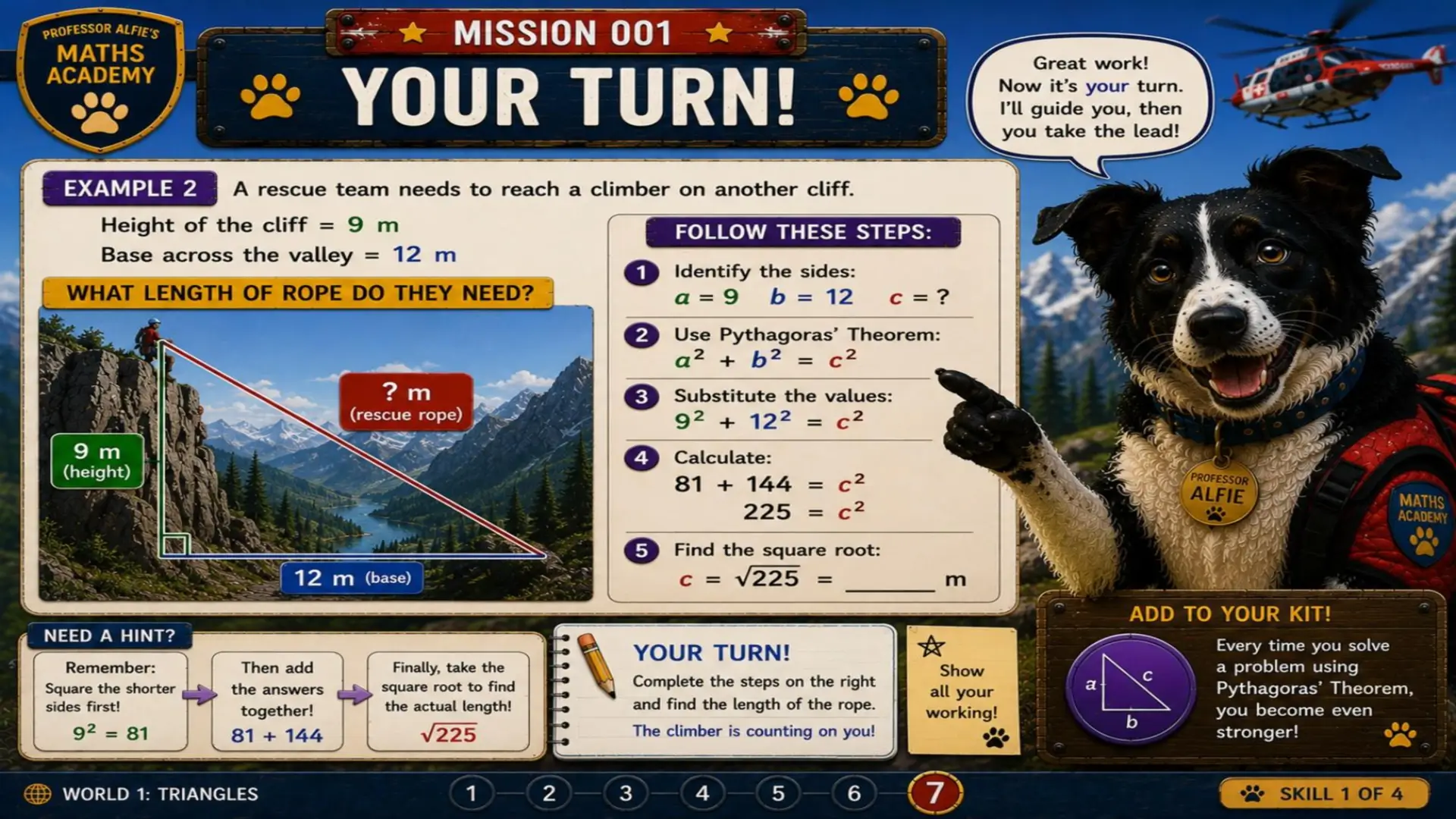 Professor Alfies Maths Academy - Mission 001: Operation Mountain Rescue 7