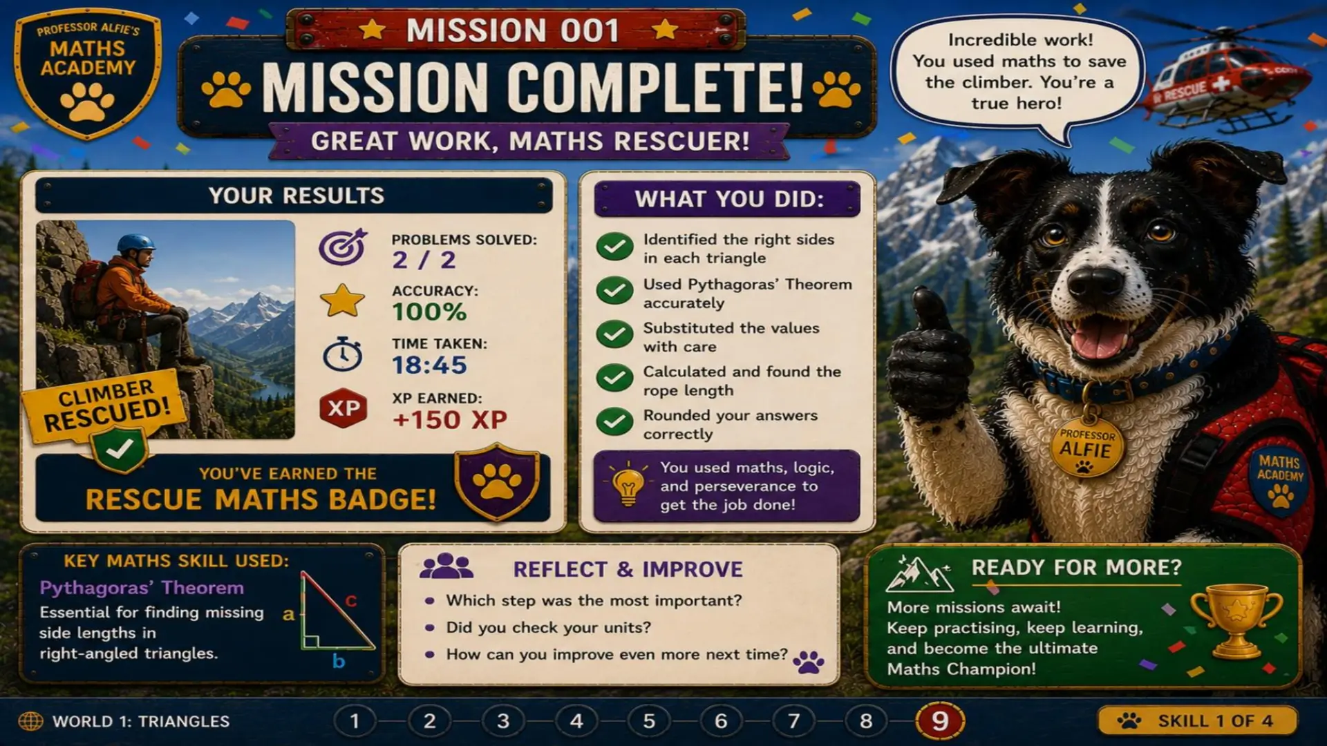 Professor Alfies Maths Academy - Mission 001: Operation Mountain Rescue 9