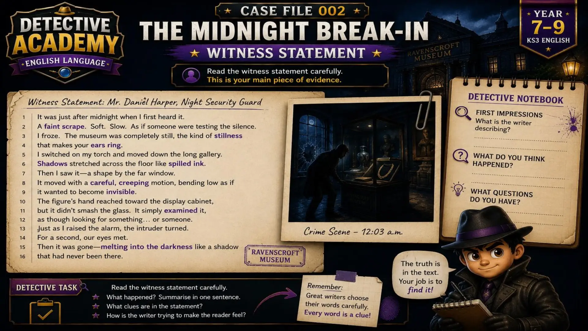 Detective Academy - Case File 002: The Midnight Break In
